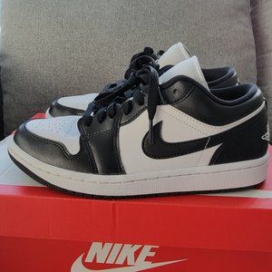 Nike Air Jordan 1 Low Shoes "Panda" White Black Size 7.5W